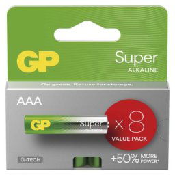 GP Super Alkáli elem AAA 8db
