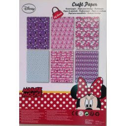 Minnie egér mintás A4 -es kreatív papír lapok