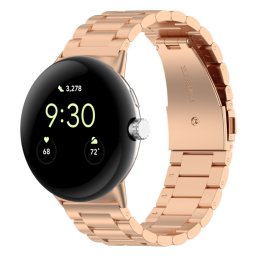 CLASSIC Fémszíj Google Pixel-hez Watch3 45mm rózsaszín