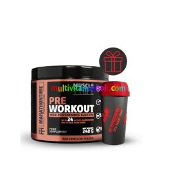 Pre Workout Edzés Előtti Energizáló Steviával és 24 értékes összetevővel, görögdinnye ízben - Marathontime