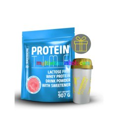 Protein Time Laktázenzimmel Dúsított fehérje málna mánia íz 907 g - Marathontime