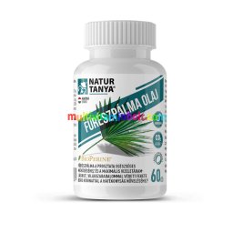 FŰRÉSZPÁLMA OLAJ (Szabalpálma, Saw palmetto) - BioPerine fekete borssal, természetes vegyes tokoferolokkal és MCT olajjal - 60 lágyzselatin kapszula - Natur Tanya