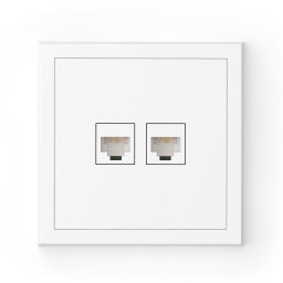 Commel Adria csatlakozóaljzat RJ45, CAT6 süllyesztett fehér