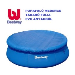 X-Bestway puhafalú medence takaró fólia 305cm átmérőre 58033