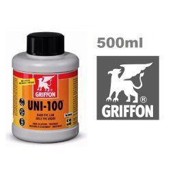 Griffon UNI-100 ragasztó kemény PVC-hez 500ml 611042