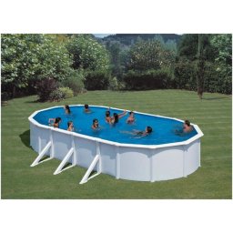 Gre fehér 730x375x120cm ovális medence 0,3mm fólia P730ECO