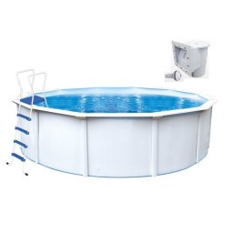 Steinbach Nuovo de Luxe II 360x120cm fémpalástos medence, 0,4mm fólia, szkimmer és létra 012141