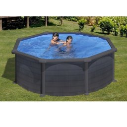 Gre Graphite 3,5x1,2m fémfalas kör medence 0,3mm fólia P350GF