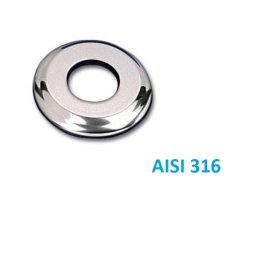 Létra takaró rózsa 43mm AISI316 AS-115010
