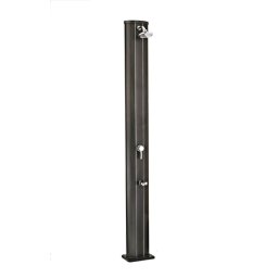 Szolárzuhany aluminium, lábmosóval 40L AS-125401