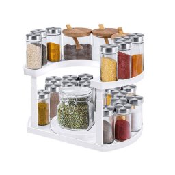 Fszer trol forgathat kivitelben - praktikus fszer tart a konyhba, tbb rekeszzel, elforgathat designnal,