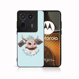 PROTEMIO MY ART Védőburkolat Motorola Edge 50 Ultra HAPPY COW (181)-hoz