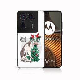PROTEMIO MY ART Borító karácsonyi mintával Motorola Edge 50 Ultra VIDÁM CHRISTMAS (074)