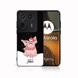 PROTEMIO MY ART Karácsonyi kivitelű borító Motorola Edge 50 Ultra LET IT SNOW (075)