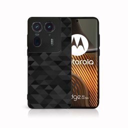 PROTEMIO MY ART Védőburkolat a Motorola Edge 50 Ultra-hez BLACK TRIANGLES (232)