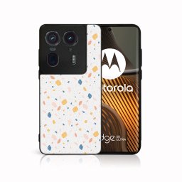 PROTEMIO MY ART Védőburkolat Motorola Edge 50 Ultra ORANGE TERRAZZO-hoz (165)