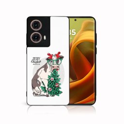 PROTEMIO MY ART Karácsonyi kivitelű borító Motorola Moto G85 5G VIDÁM CHRISTMAS (074)