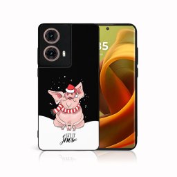 PROTEMIO MY ART Karácsonyi dizájnú borító Motorola Moto G85 5G HAJJON HÓT (075)