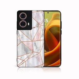 PROTEMIO MY ART Védőburkolat: Motorola Moto G85 5G PINK MARBLE (143)