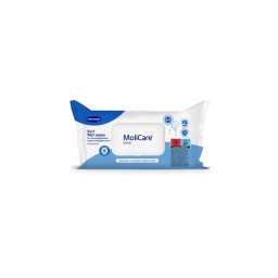 Fekvőbeteg nedves mosdató-, törlőkendő 3in1, Molicare Skin 20x30cm, 50db