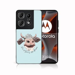 PROTEMIO MY ART Védőburkolat Motorola Edge 50 Pro HAPPY COW (181)-hoz