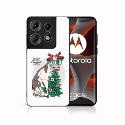 PROTEMIO MY ART Karácsonyi mintájú borító Motorola Edge 50 Pro VIDÁM CHRISTMAS (074)