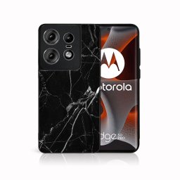 PROTEMIO MY ART Védőburkolat Motorola Edge 50 Pro BLACK MARBLE-hoz (142)