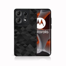 PROTEMIO MY ART Védőburkolat Motorola Edge 50 Pro BLACK TRIANGLES (232) számára