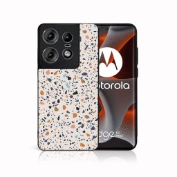 PROTEMIO MY ART Védőburkolat Motorola Edge 50 Pro BÉZS TERRAZZO-hoz (162)
