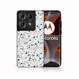 PROTEMIO MY ART Védőburkolat Motorola Edge 50 Pro GREY TERRAZZO (163) számára