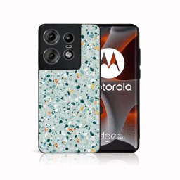 PROTEMIO MY ART Védőburkolat Motorola Edge 50 Pro BLUE TERRAZZO (164) számára