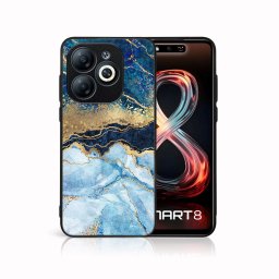 PROTEMIO MY ART Védőburkolat a Infinix Smart 8-hez BLUE MARBLE (141)