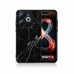 PROTEMIO MY ART Védőburkolat a Infinix Smart 8-hez BLACK MARBLE (142)