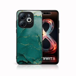 PROTEMIO MY ART Védőburkolat a Infinix Smart 8-hez GREEN MARBLE (145)