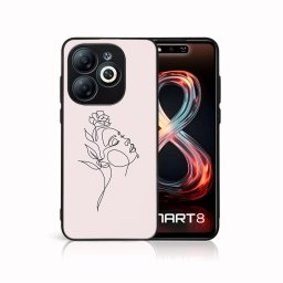 PROTEMIO MY ART Védőburkolat a Infinix Smart 8 ROSE GIRL-hoz (198)