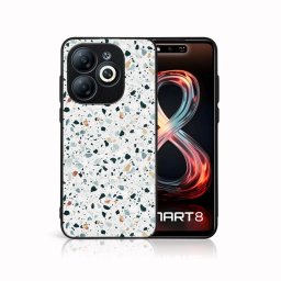 PROTEMIO MY ART Védőburkolat a Infinix Smart 8-hez GREY TERRAZZO (163)