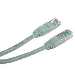 Hálózati LAN kábel UTP crossover patchkábel, Cat.5e, RJ45 hím - RJ45 hím, 10 m, árnyékolatlan, crossover, szürke, 2 PC csatlakoztatására, eco