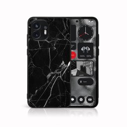 PROTEMIO MY ART Védőburkolat: Nothing Phone 2 BLACK MARBLE (142)