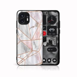 PROTEMIO MY ART Védőburkolat: Nothing Phone 2 PINK MARBLE (143)