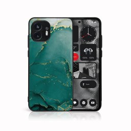 PROTEMIO MY ART Védőburkolat a Nothing Phone 2-hoz GREEN MARBLE (145)