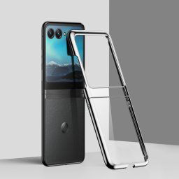 ELECTRO Műanyag borítás Motorola Razr 50 Ultra ezüst