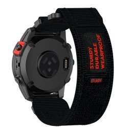 STURDY Nylon szíj Garmin Fenix 8 43mm fekete