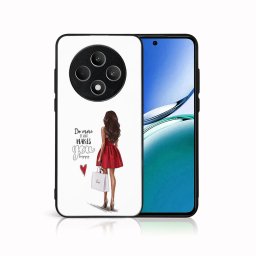 PROTEMIO MY ART Védőburkolat a Oppo Reno12 FS-hez 5G RED DRESS (137)