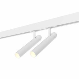 MAXLIGHT Track Magnetic 48V-os sínrendszeres dupla spot lámpa, állítható, 2x5W, 3000K, 767 lm, Ø2.5 cm, fehér