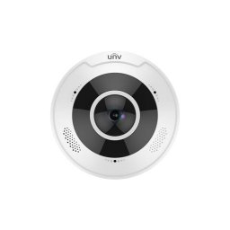 Uniview Pro 4K (12MP) halszem dómkamera, 1.8mm fix objektívvel, mikrofonnal és hangszóróval