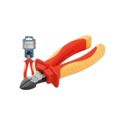 EXTOL PREMIUM oldalcsp fog, 160mm, szigetelt, 1000V, VDE, DIN ISO 5749, CV, dul piros/srga nyl, akaszts szerszmtart