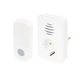 Home DBA1101AC vezeték nélküli csengő, elemes nyomógomb, max 150m hatótáv, 38 dallam, IP44