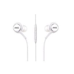 Vezetékes sztereó fülhallgató, 3.5 mm jack, felvevő gomb, Samsung - AKG, fehér, gyári