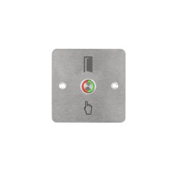 LED-es mikrokapcsolós nyomógomb pajzzsal - NO - piros-zöld - cseppálló (IP65) PBK-C-16-NO(LED)-rdgn