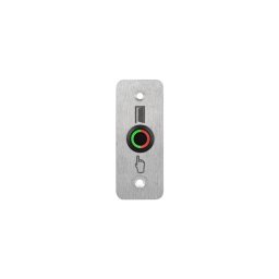 LED-es mikrokapcsolós nyomógomb pajzzsal - NO -fekete- piros-zöld - cseppálló (IP65) PBK-B-16-NO-bk(LED)-rdgn
